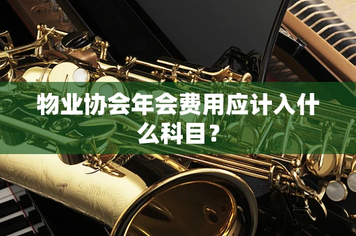 物业协会年会费用应计入什么科目？