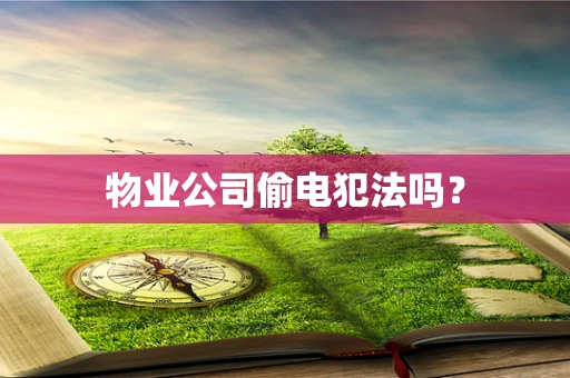 物业公司偷电犯法吗？