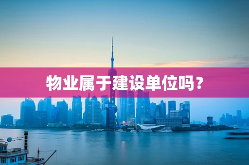 物业属于建设单位吗？