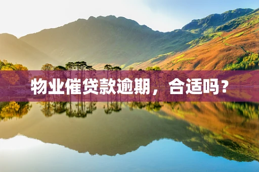 物业催贷款逾期，合适吗？