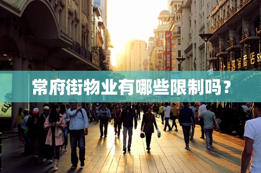 常府街物业有哪些限制吗？