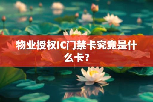 物业授权IC门禁卡究竟是什么卡？