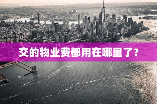 交的物业费都用在哪里了？