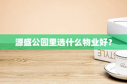 源盛公园里选什么物业好？