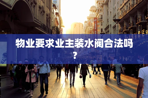 物业要求业主装水阀合法吗？