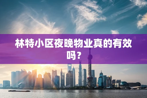林特小区夜晚物业真的有效吗？