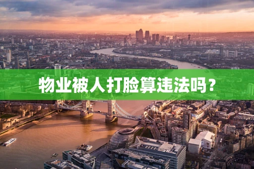 物业被人打脸算违法吗？