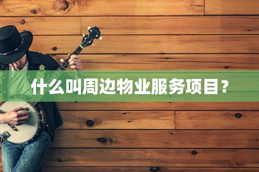 什么叫周边物业服务项目？