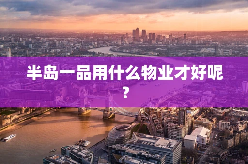 半岛一品用什么物业才好呢？