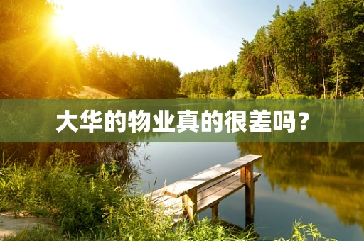 大华的物业真的很差吗？