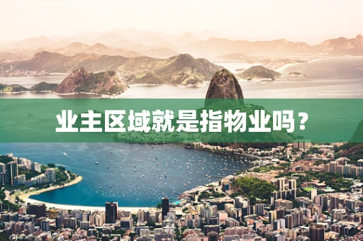 业主区域就是指物业吗？