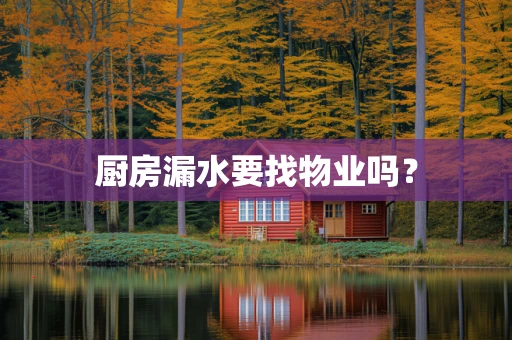 厨房漏水要找物业吗？