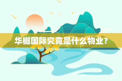 华樾国际究竟是什么物业？