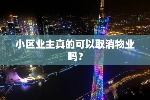 小区业主真的可以取消物业吗？