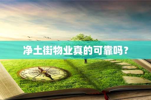 净土街物业真的可靠吗？
