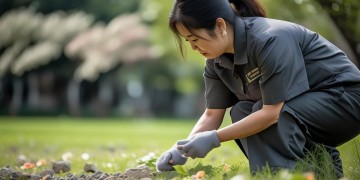 物业客服捡石子合法吗？